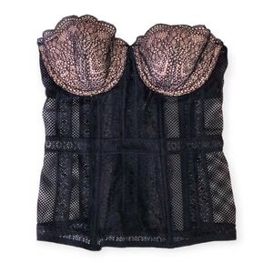 Victoria Secret Black Lace Corset